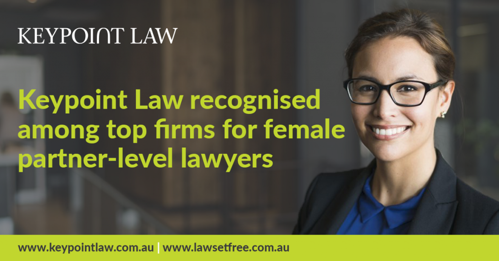 Keypoint Law recognised among top law firms for female partner-level lawyers
